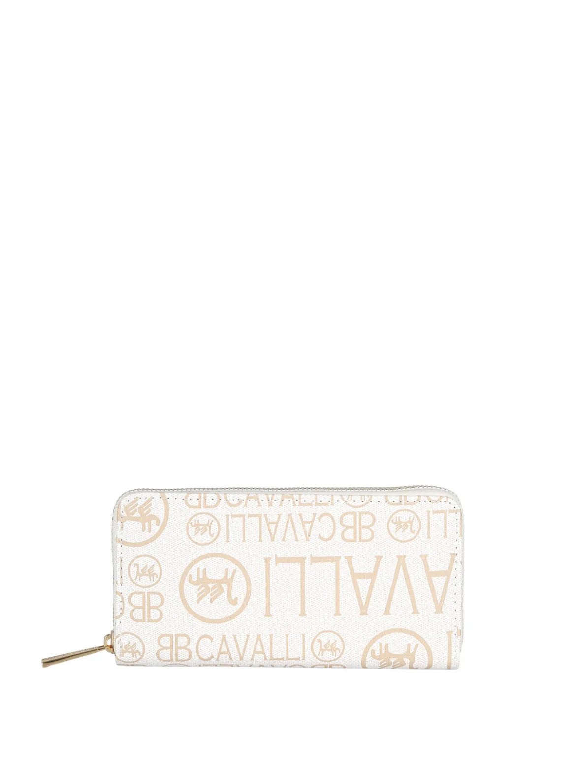 B.Cavalli Portafoglio da donna con stampe - bianco