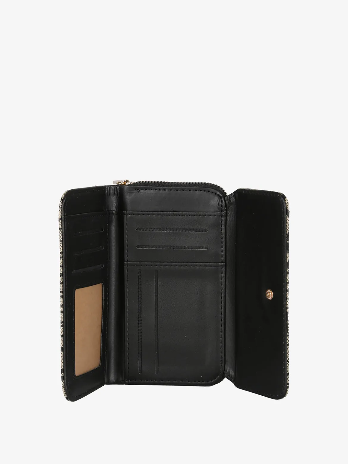 B.Cavalli Portafoglio donna con stampe - taupe