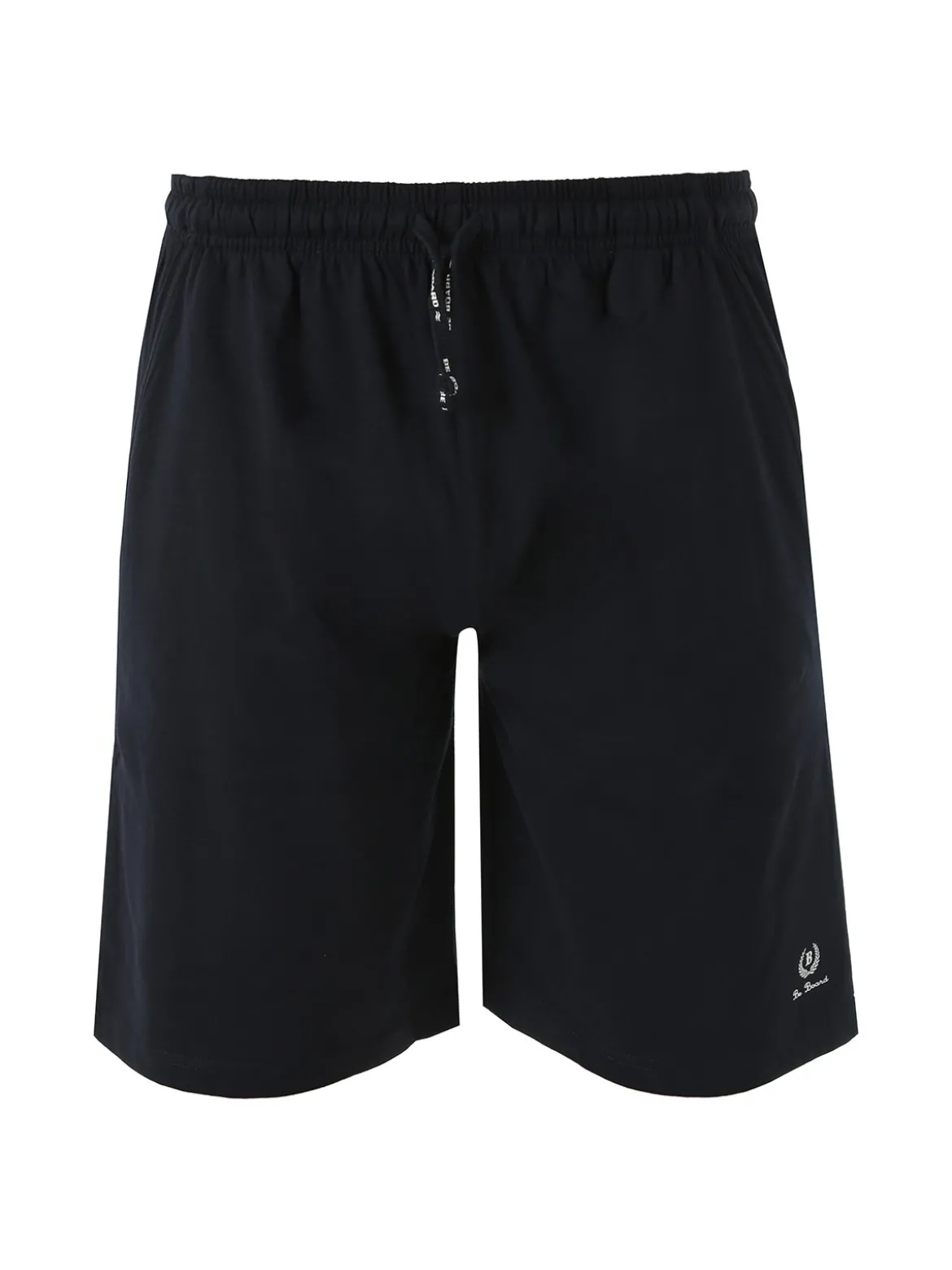 Be Board Bermuda sportivi da uomo in cotone con coulisse - blu scuro