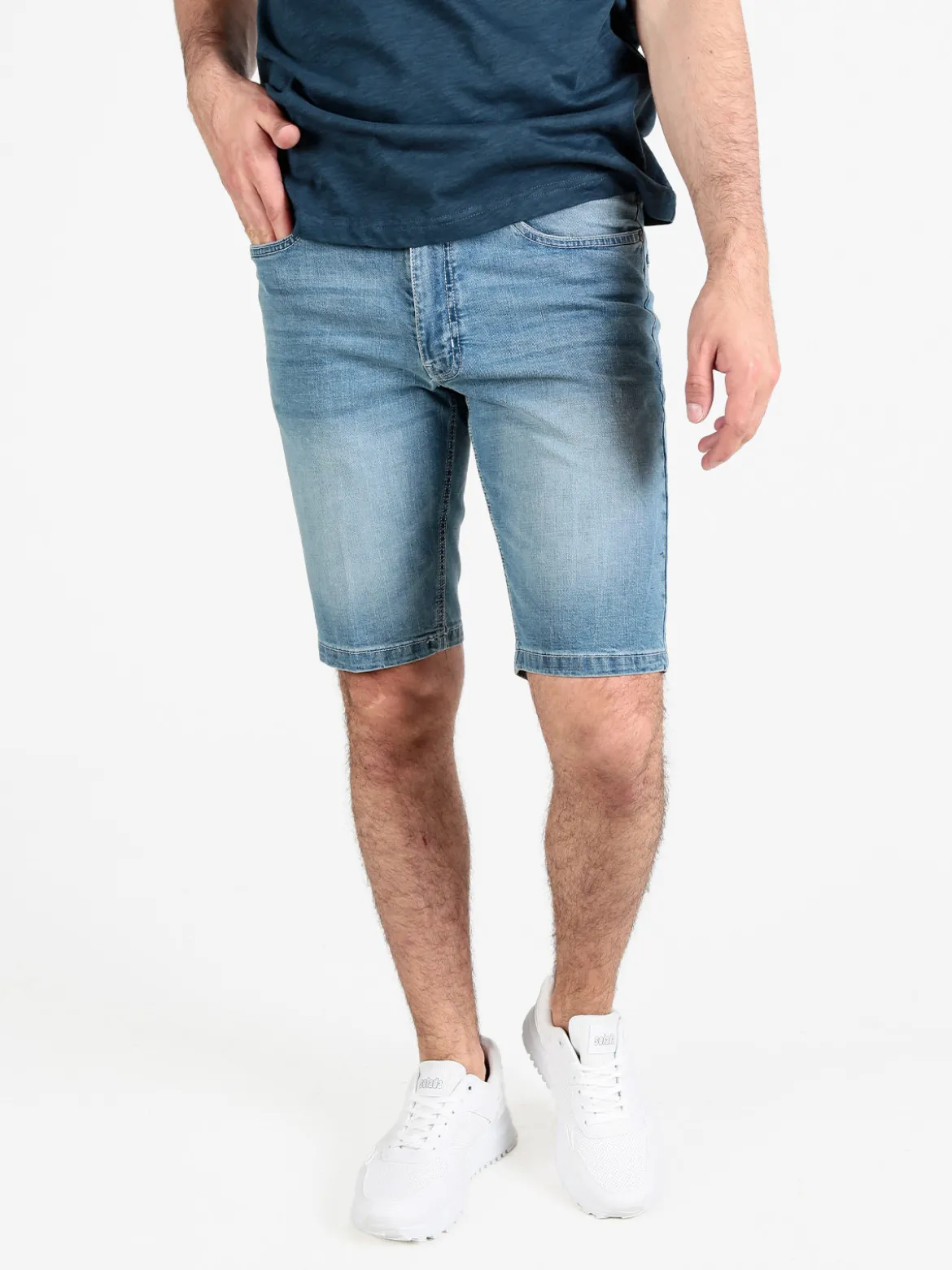 Be Board Bermuda uomo in jeans stretch