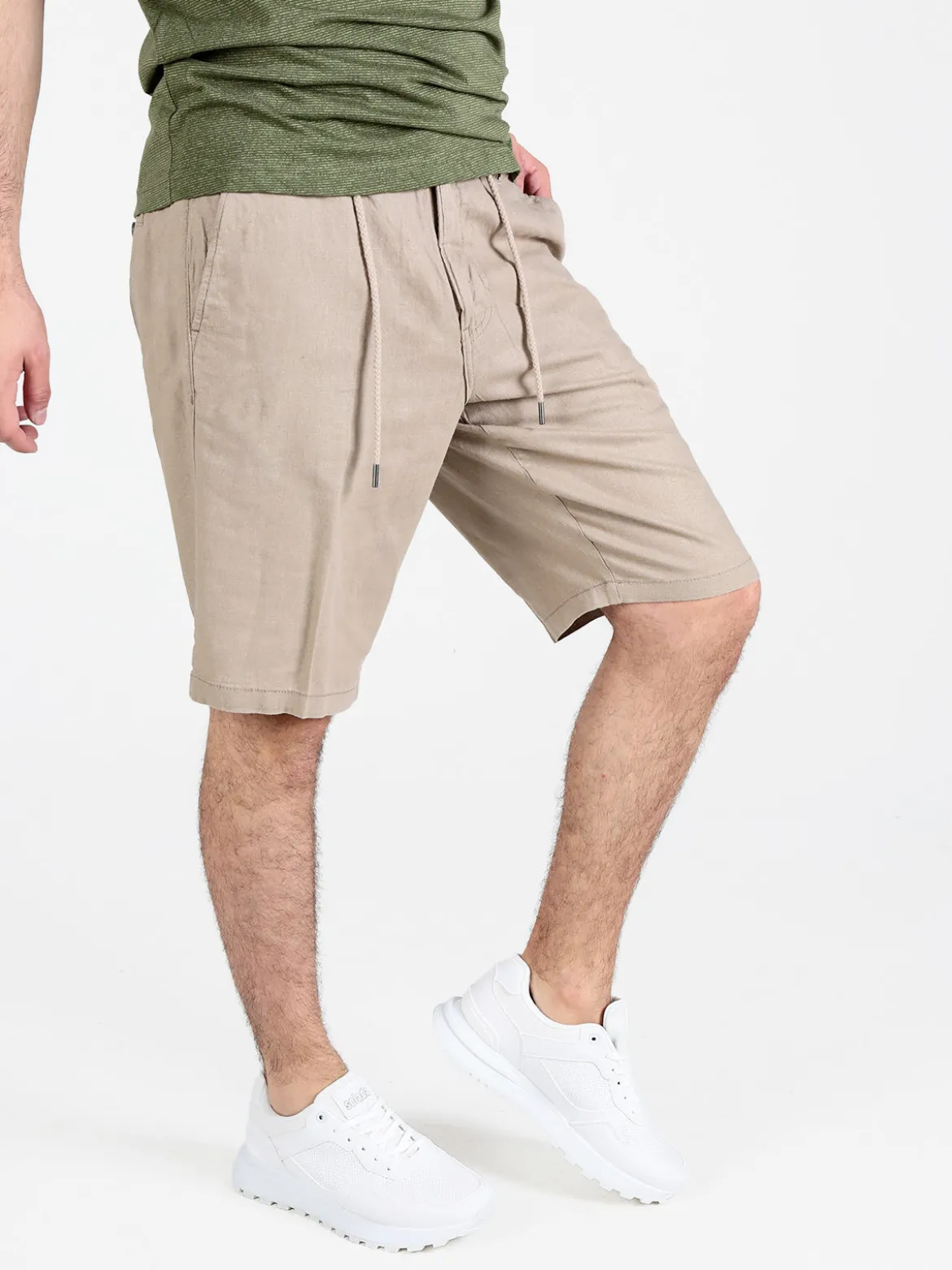 Be Board Bermuda uomo in misto lino