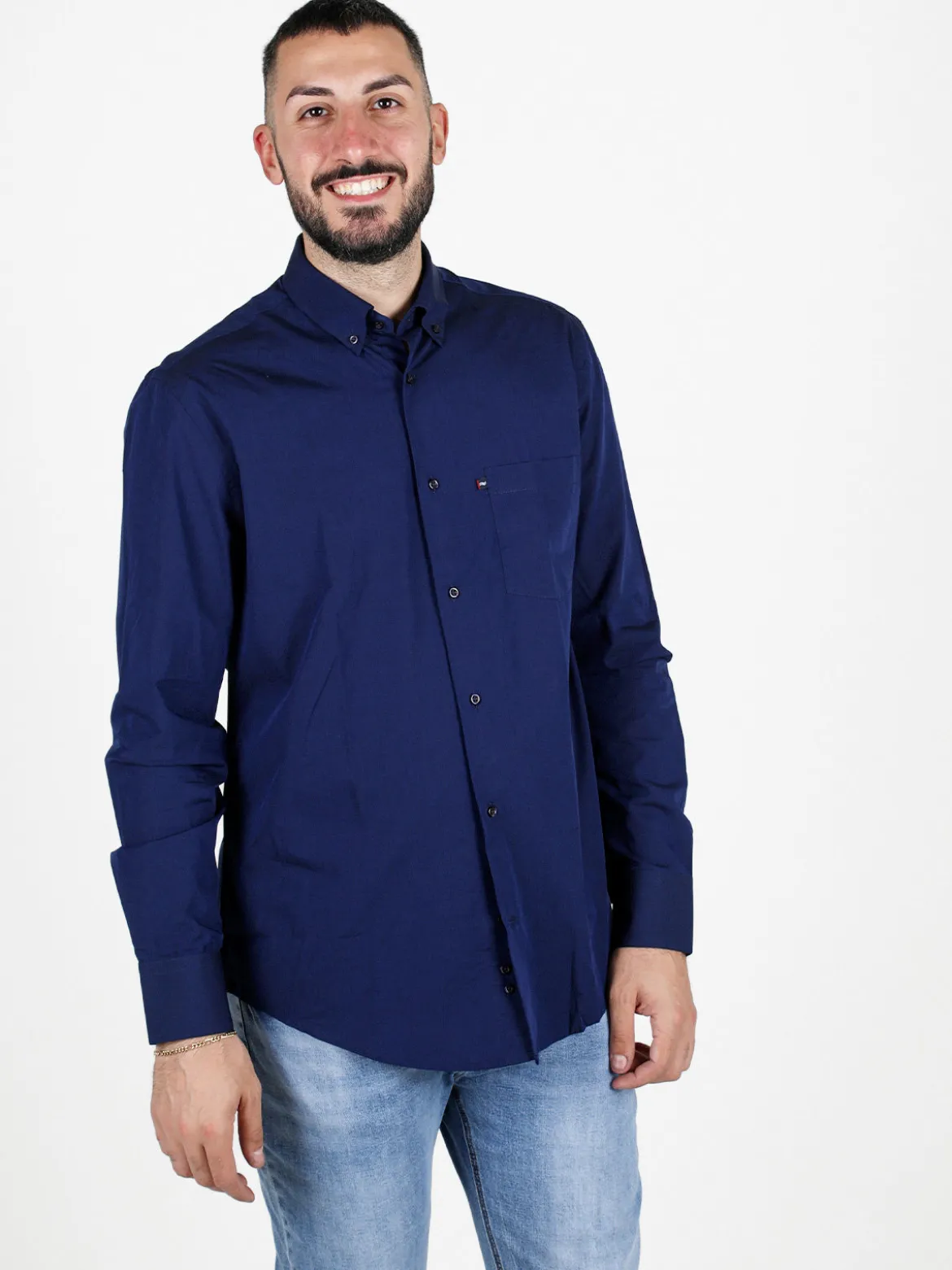 Be Board Camicia da uomo a maniche lunghe regular fit