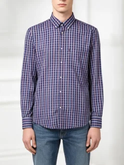 Be Board Camicia da uomo regular fit a fantasia
