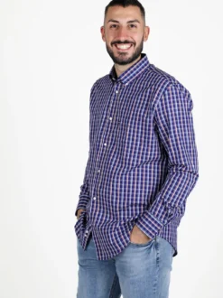 Be Board Camicia da uomo regular fit a fantasia