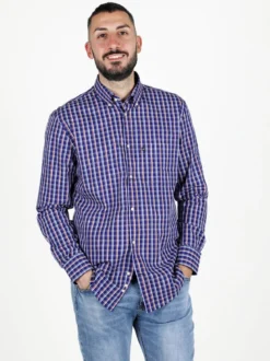 Be Board Camicia da uomo regular fit a fantasia
