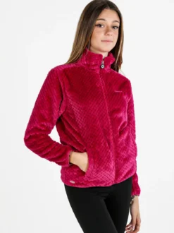 Be Board Felpa donna full zip in pile - fucsia