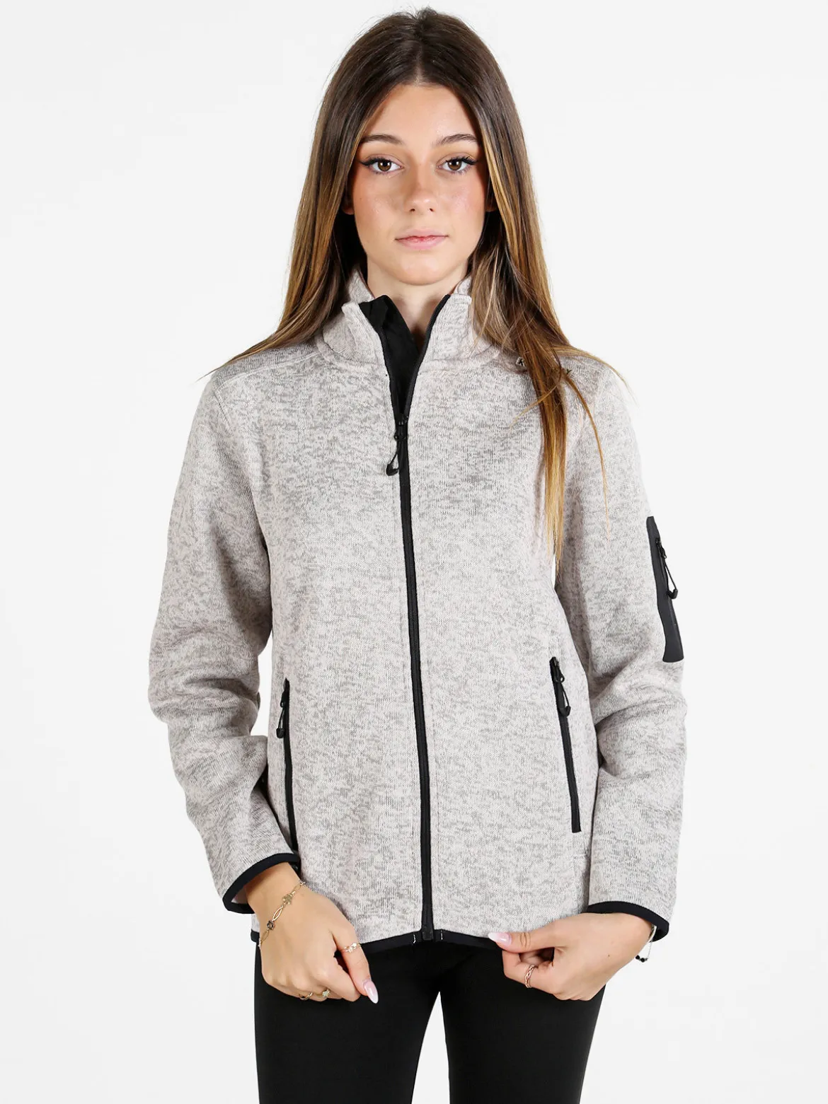 Be Board Felpa donna invernale con zip