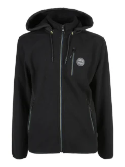 Be Board Felpa invernale da uomo con cappuccio e zip - nero