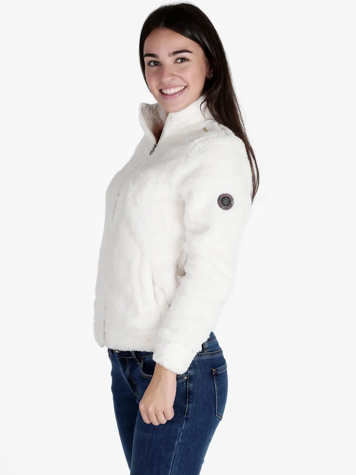 Be Board Giacca donna in ecopelliccia con zip
