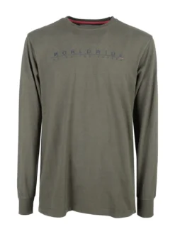 Be Board Maglia girocollo da uomo in cotone - militare