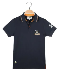 Be Board Polo da bambino a manica corta con scritta