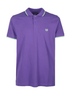 Be Board Polo da uomo in cotone a maniche corte