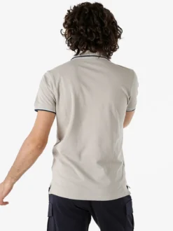 Be Board Polo in cotone da uomo a maniche corte - fango