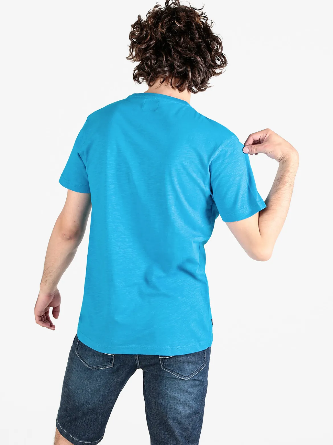 Be Board T-shirt uomo in cotone con stampa scrtita