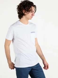 Be Board T-shirt uomo in cotone con taschino sul petto