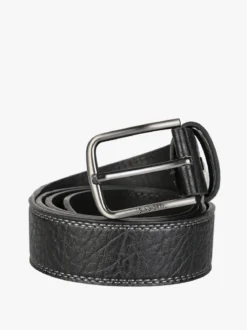 Biagiotti Uomo Cintura da uomo con fodera in pelle - nero