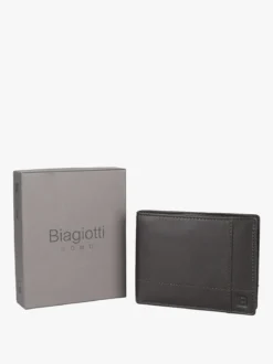 Biagiotti Uomo Portafoglio in pelle da uomo - moro