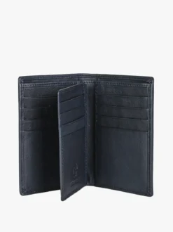 Biagiotti Uomo Portafoglio verticale in pelle da uomo - blu scuro