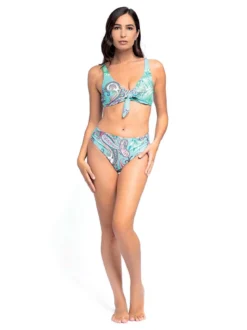 Bikini 4 You Bikini donna con ferretto e slip vita alta COPPA C