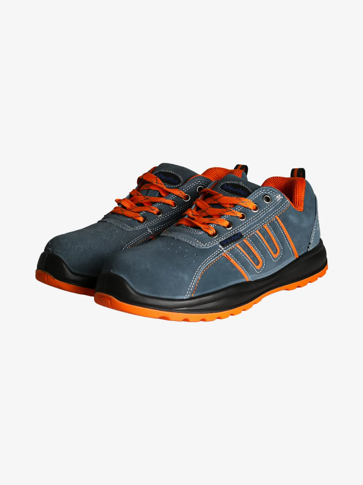 Blu Star Scarpe da lavoro uomo in pelle scamosciata - grigio