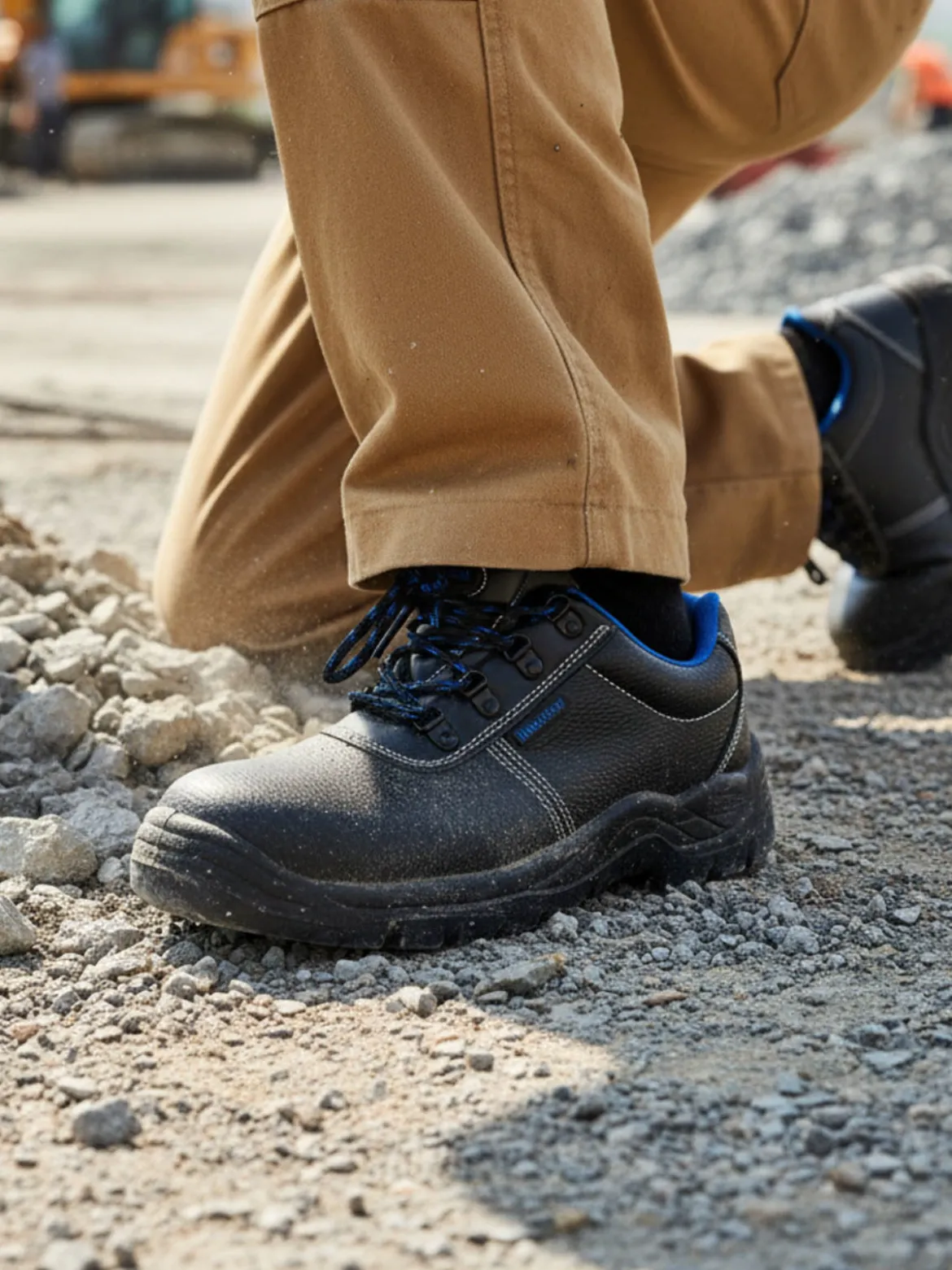 Blu Star Scarpe uomo antinfortunistiche in pelle waterproof - nero
