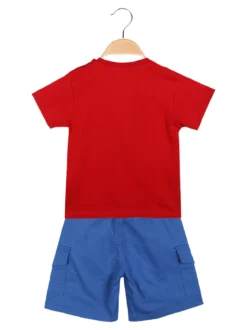 Bouny Baby Completo 2 pezzi da neonato con t-shirt e bermuda cargo