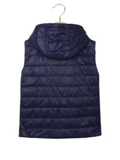Bouny Baby Gilet da bambina reversibile con cappuccio