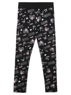 Bouny Baby Leggings stampati da bambina con fascia elastica