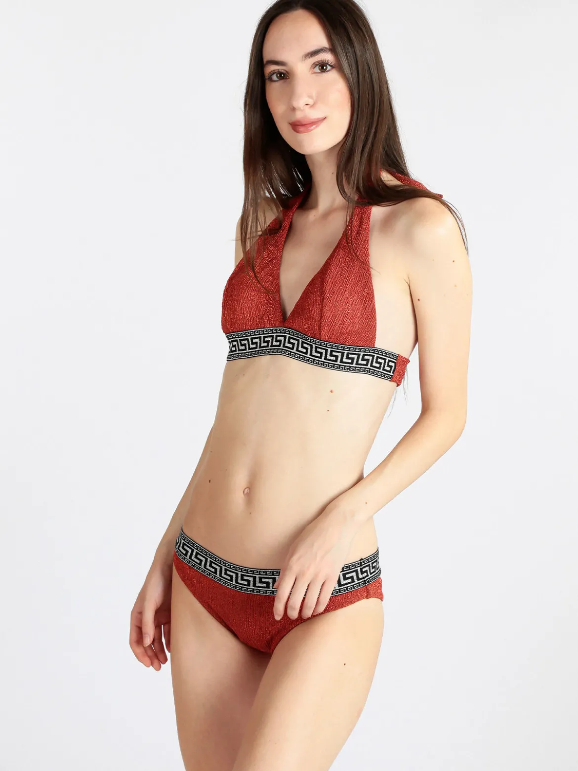 Brilliant Costume bikini donna a triangolo in lurex