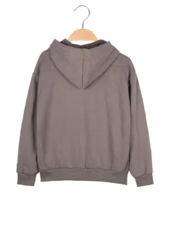 Brum Beby Felpa da bambino con cappuccio e zip - antracite
