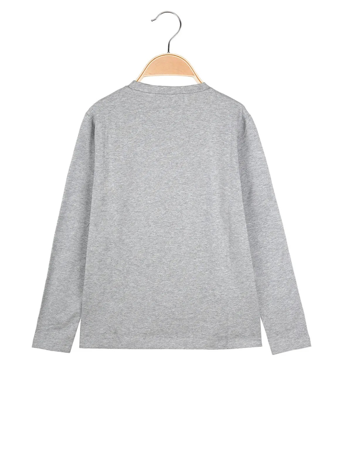 Brum Beby T-shirt da bambino a maniche lunghe con stampa - grigio