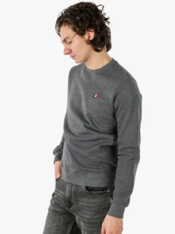 Canada Trail Felpa girocollo da uomo con interno spazzolato - grigio