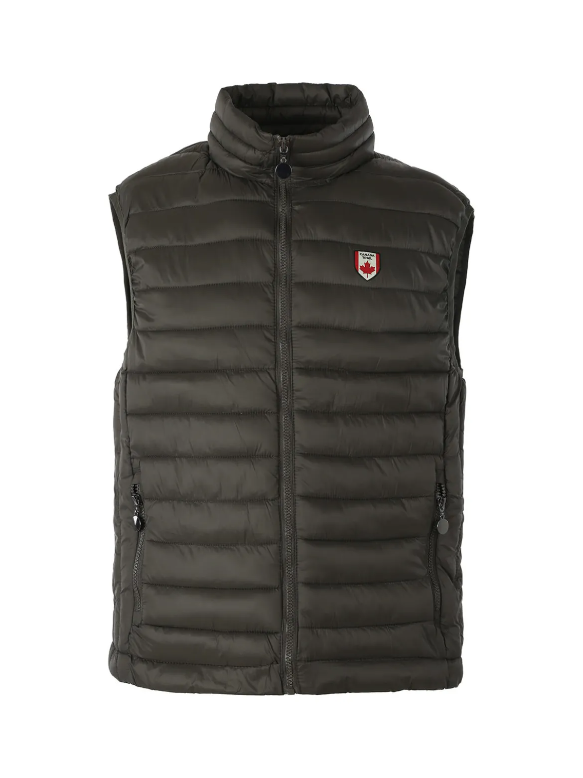 Canada Trail Smanicato imbottito da uomo con zip - militare