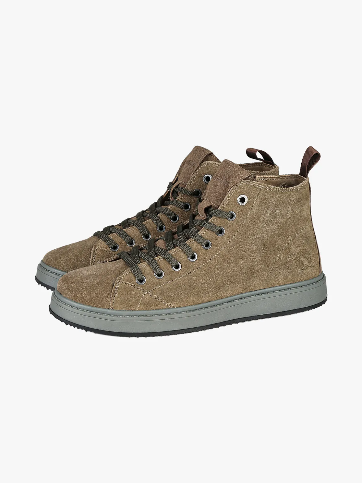 Canguro Polacchine da uomo in pelle scamosciata - taupe