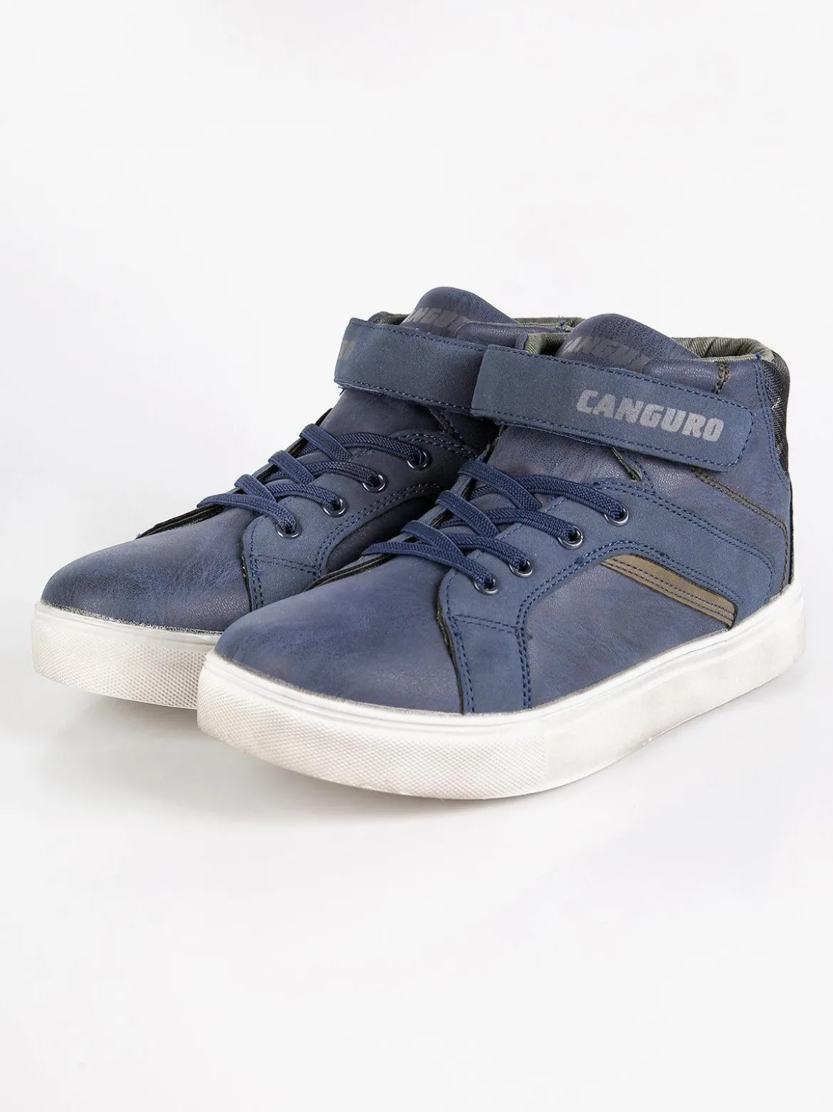 Canguro Sneakers alte con cinturino blu