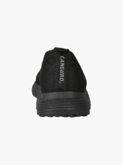 Canguro Sneakers donna slip on in maglia con zeppa - nero
