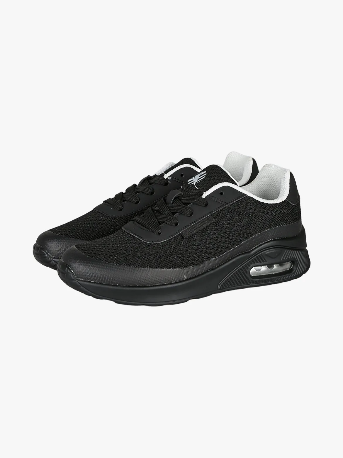 Canguro Sneakers sportive da donna in tessuto con air - nero