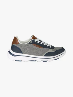 Canguro Sneakers stringate da uomo in tessuto - blu scuro