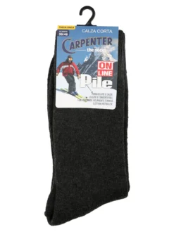 Carpenter Calze corte da uomo in pile - antracite
