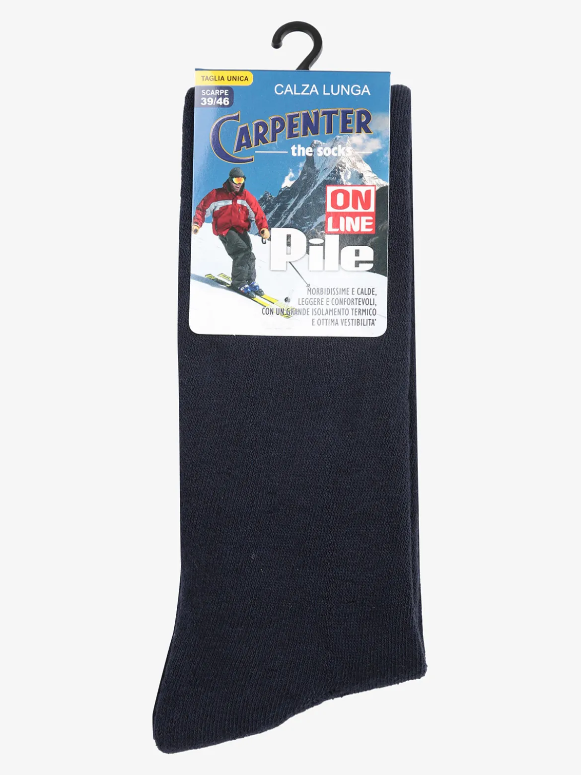 Carpenter Calze lunghe uomo in pile tinta unita
