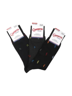 Carpenter 3 paia calze corte da uomo con stampe