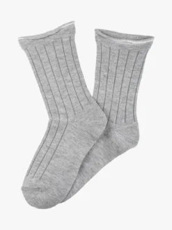 Cashmere Blend Calze corte donna in misto cashmere - grigio