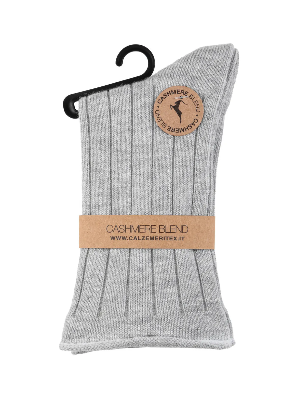 Cashmere Blend Calze corte donna in misto cashmere - grigio
