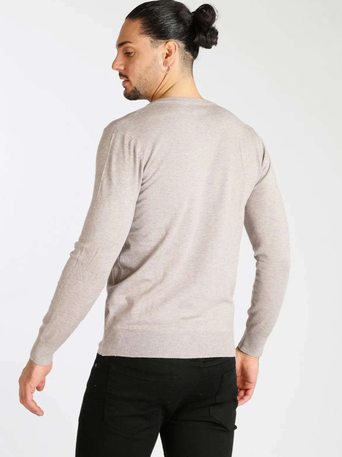 Cashtouch Pullover da uomo in tinta unita