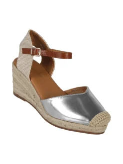Castalan Campesine donna in similpelle metallizzata