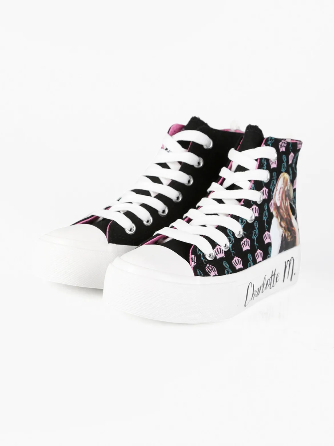 Charlotte Sneakers alte da bambina in tela