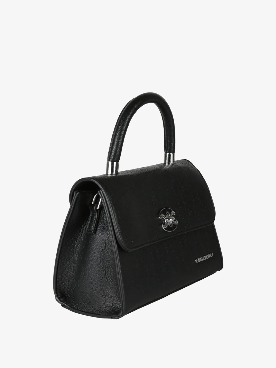 Charro Borsa a mano da donna con patta e chiusura a girello - nero