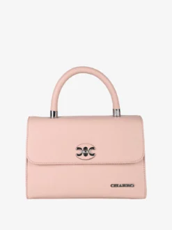 Charro Borsa a mano da donna con patta e chiusura a girello - rosa