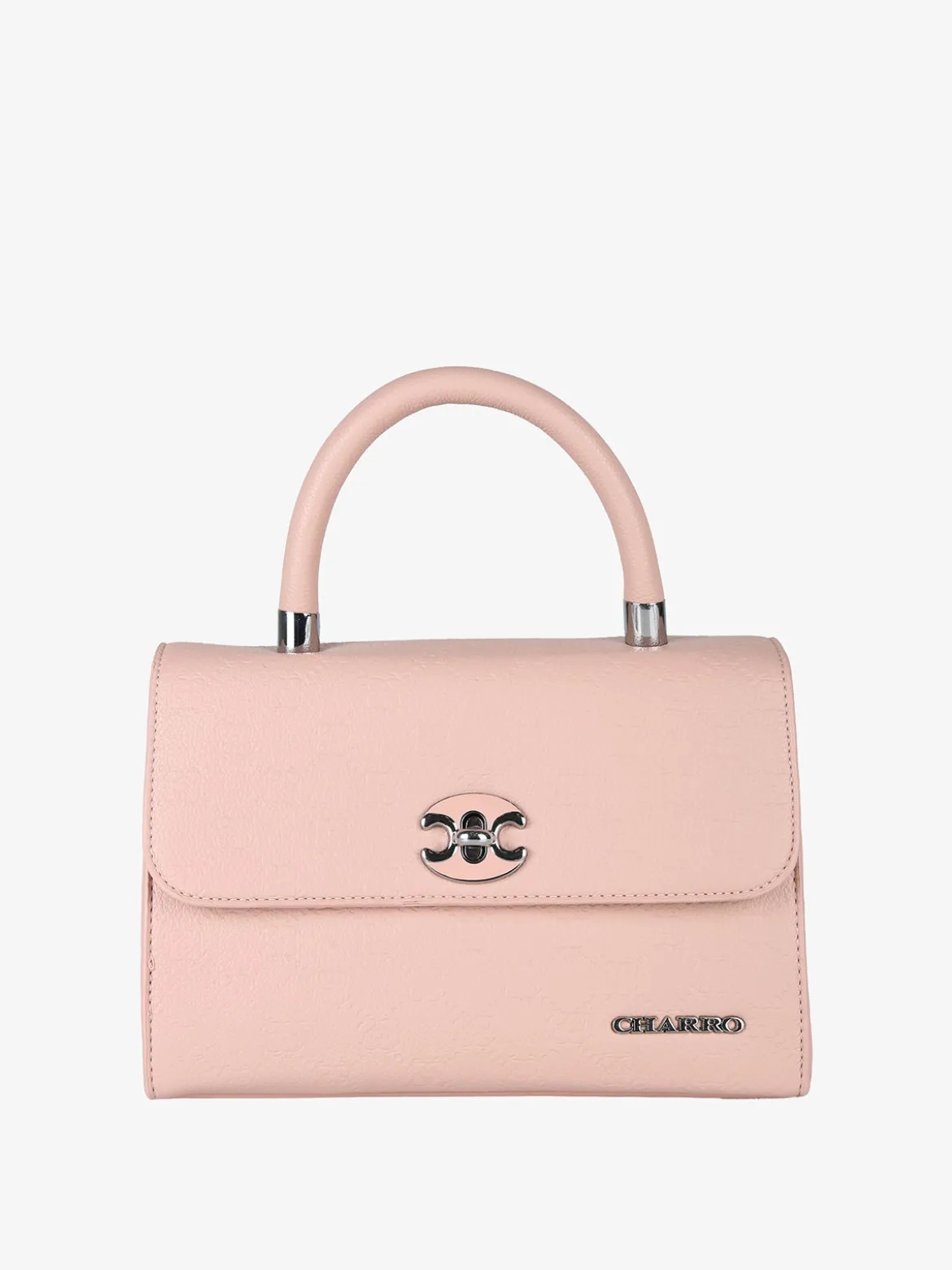 Charro Borsa a mano da donna con patta e chiusura a girello - rosa