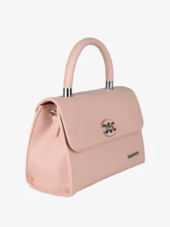 Charro Borsa a mano da donna con patta e chiusura a girello - rosa